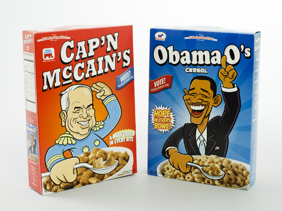 Le scatole di cereali durante le elezioni USA - https://pando.com/2013/01/10/brian-chesky-i-lived-on-capn-mccains-and-obama-os-got-airbnb-out-of-debt/
