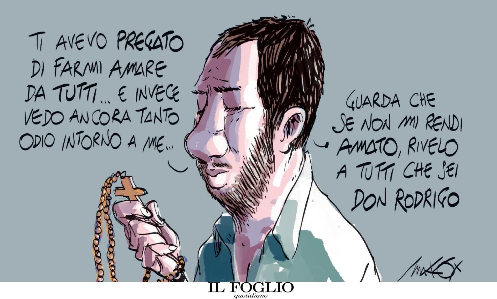 Risultati immagini per Matteo Salvini, un morto che cammina CARICATURE
